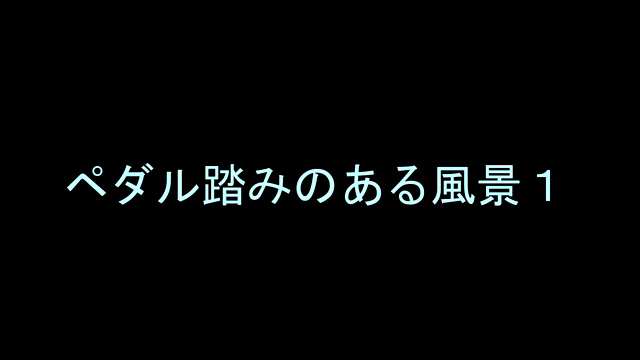 ペダル踏みのある風景　１帰ってきた...
