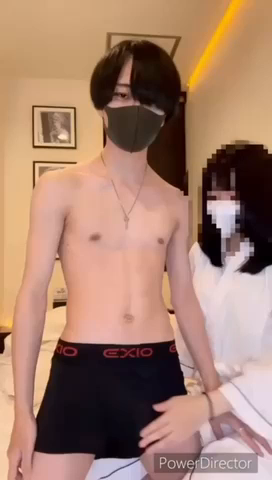 乳首イジりながら寸止め地獄射精直前...